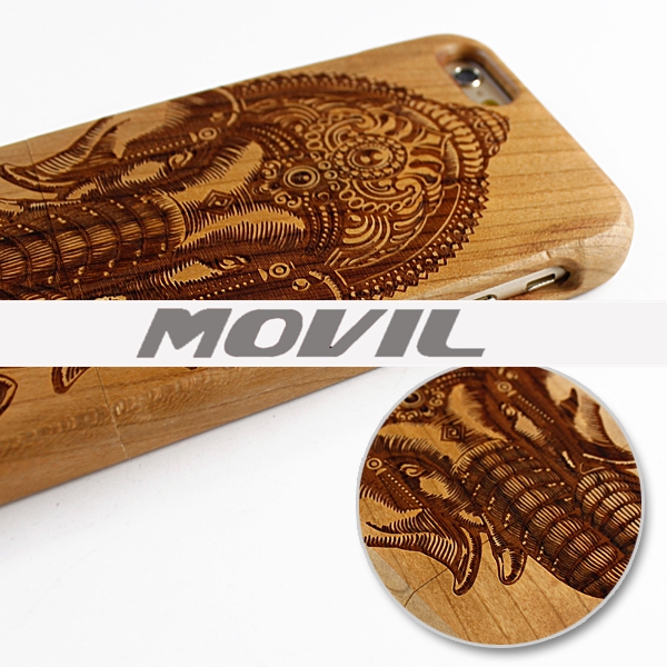 NP-2385 Funda de auténtica madera de bambú para iPhone 6-4